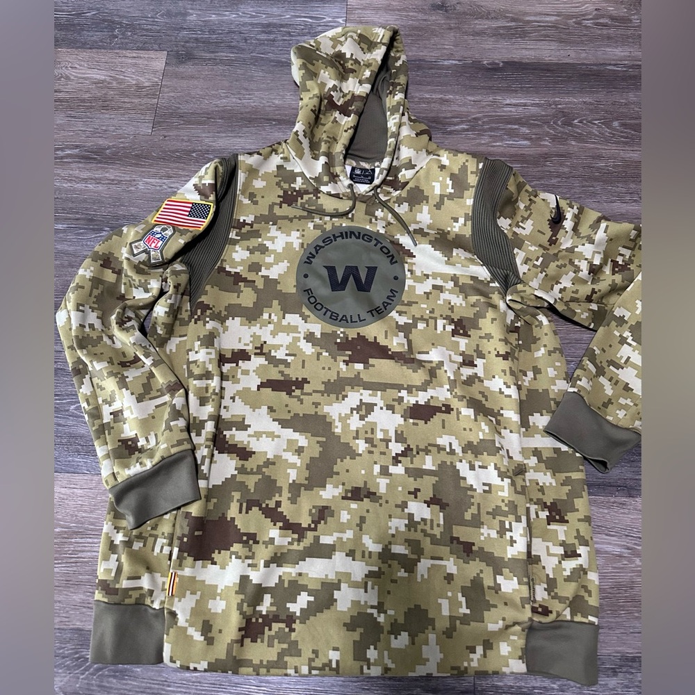 NIKE On Field WASHINGTON FOOTBALL TEAM Hoodie Salute to Service USA